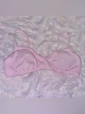 J Crew Ribbed Bikini Top Size L NWT